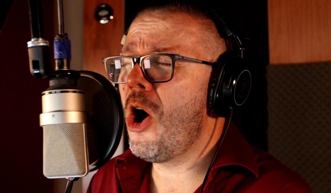 Sesión de estudio de producción musical